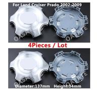 Moyeux de roue,Centre de roue en alliage avec logo, 4 ou 1 pièce, capuchons de jante pour Toyota Land Cruiser-Type 4Pcs 2002-2009 -A
