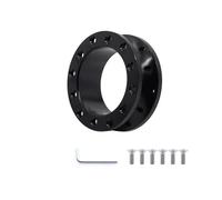 Moyeux de Volant Adaptateur D'entretoise De Volant Sport 30 Mm/50 Mm En Aluminium Pour Kit Moyeu De Course(30MM-Black)
