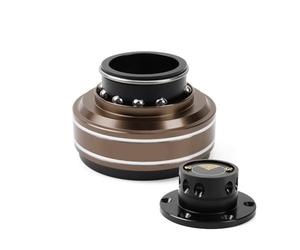 Moyeux de Volant, Moyeu Volant Voiture Adaptateur De Moyeu À Dégagement Rapide For Volant De Jeu De Simulation De Course À 6 Trous 70 Mm Utilisation Adaptée Pour MOZA Simagic M10 A(Brown)
