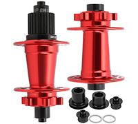 Moyeux de VTT Frein à Disque Avant et Arrière en Alliage d'Aluminium 32 Trous 54D pour Transmission XD 14212100135 (Rouge)