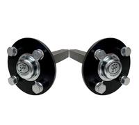 Moyeux et fusées pour quad - lot de 2 - 4 goujons - 100 mm PCD - 35x35 mm