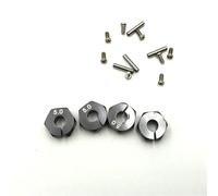 Moyeux Hex Roue Alu 5/6/7mm 4Pièces pour Tamiya 1/10 RC Kit Remplacement | Pièces Remplacement voiture RC, moyeux hex alu usinés CNC avec options d'épaisseur 5/6/7mm avec vis ModèLe