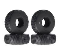 Moyeux Pneus Voiture Rc Compatible avec Axial pour SCX10 II III pour Traxxas pour TRX4 pour TRX6 D90 pour Redcat pour MST 1/10 RC Crawler - Pneus en Caoutchouc 1,9"