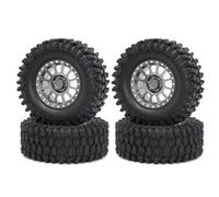 Moyeux Pneus Voiture Rc Compatible avec Axial pour SCX10 pour Wraith RR10 pour Capra 1/10 RC Voiture sur Chenilles 2.6 Pouces Jante De Roue À Billes en Métal 135mm Pneu en Caoutchouc