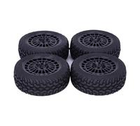 Moyeux Pneus Voiture Rc Compatible avec Tamiya pour TT01 pour TT02 144001 pour HSP pour HPI 1/10 1/14 1/16 Pièces De Voiture Radiocommandée Jante en Plastique pour Pneu De Route Collé 75 Mm