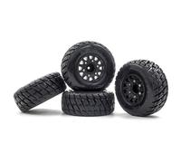 Moyeux Pneus Voiture Rc Compatible avec Traxxas pour Arrma pour HSP pour Tamiya pour HPI Pneus pour Camionnettes Et Camions De Course Courte Lot De 4 - Hexagone De 12, 14 Et 17 Mm