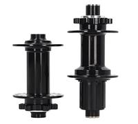 Moyeux Vélo Aluminium 32 Trous Noir, Avant Arrière, Roulements 4, Haute Précision - Résistance Corrosion, Léger, Performance Optimale pour VTT