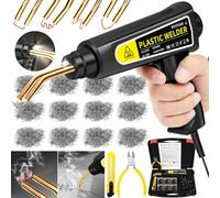 MOYKSRR 80W Soudage Plastique Machine, Kit Reparation Souder Plastique avec 800Pcs 6 Types Agrafes, Soudeuse Plastique Machine a Souder, Soudeur Plastique pour Réparation de Pare-Chocs de Voiture
