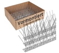 Moyofree Pics anti-oiseaux prémontés pour toit et fenêtre - En acier inoxydable - Protection contre les oiseaux et les oiseaux - Pour corbeaux, mouettes et petits oiseaux - 2 m