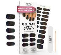 MOYOU LONDON Autocollants auto-adhésifs pour ongles en Gel Semi-durci, lampe UV/LED requise, 20 enveloppes de vernis à ongles en Gel, autocollants pour Nail Art - Magic Cocoa