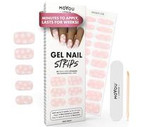 MOYOU LONDON Autocollants auto-adhésifs pour ongles en Gel Semi-durci, lampe UV/LED requise, 20 enveloppes de vernis à ongles en Gel, autocollants pour Nail Art - First Frost