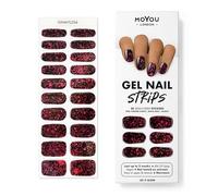 MOYOU LONDON Autocollants auto-adhésifs pour ongles en Gel Semi-durci, lampe UV/LED requise, 20 enveloppes de vernis à ongles en Gel, autocollants pour Nail Art - Let It Glow