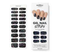 MOYOU LONDON Autocollants auto-adhésifs pour ongles en Gel Semi-durci, lampe UV/LED requise, 20 enveloppes de vernis à ongles en Gel, autocollants pour Nail Art - Friday Night