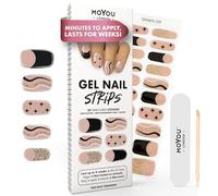 MOYOU LONDON Autocollants auto-adhésifs pour ongles en Gel Semi-durci, lampe UV/LED requise, 20 enveloppes de vernis à ongles en Gel, autocollants pour Nail Art - Too Busy Dreaming