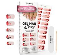MOYOU LONDON Autocollants auto-adhésifs pour ongles en Gel Semi-durci, lampe UV/LED requise, 20 enveloppes de vernis à ongles en Gel, autocollants pour Nail Art - I Dare You