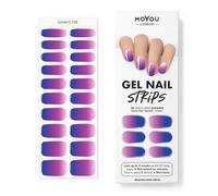 MOYOU LONDON Autocollants auto-adhésifs pour ongles en Gel Semi-durci, lampe UV/LED requise, 20 enveloppes de vernis à ongles en Gel, autocollants pour Nail Art - Mulholland Drive