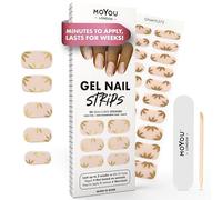 MOYOU LONDON Autocollants auto-adhésifs pour ongles en Gel Semi-durci, lampe UV/LED requise, 20 enveloppes de vernis à ongles en Gel, autocollants pour Nail Art - When in Rome