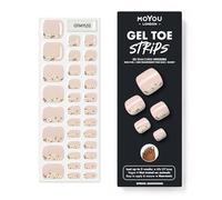 MOYOU LONDON Bandes de Vernis Gel Semi-Curées - 32 Pièces. Enveloppes Ongles de Gel pour Manucure de Qualité Salon - Fonctionne avec N'importe Quelle Lampe UV pour Ongles - Facile à Appliquer