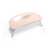 MOYOU LONDON LED & UV Light for Gel Nails - Lightweight & Compact 6W Curing Lamp with 5V/1A USB Power Cable - Gel Nail Polish Lamp & Other Nail Supplies - Beige