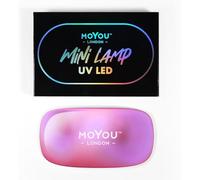 MoYou LONDON LED & UV Light for Gel Nails - Lightweight & Compact 6W Curing Lamp with 5V/1A USB Power Cable - Gel Nail Polish Lamp & Other Nail Supplies - Pink