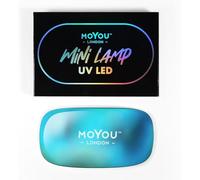 MOYOU LONDON LED & UV Light for Gel Nails - Lightweight & Compact 6W Curing Lamp with 5V/1A USB Power Cable - Gel Nail Polish Lamp & Other Nail Supplies - Turquoise