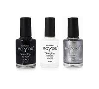 MoYou Nails - Lot de 3 vernis à ongles, pour créer de splendides dessins de nail art - Bundle 106