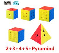 MOYU MeiLong 2x2 3x3 4x4 5x5 6x6 7x7 Cubes magiques pyramide Cube sans colle vitesse Magico Cubo Puzzle éducatif jouets pour enfants 브 comme indiqué