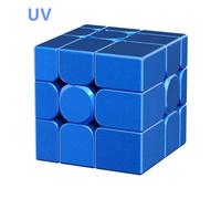 MOYU MFJS Cube miroir 3X3 V2 aimant magnétique noyau de boule Puzzle éducatif Cube magique jouets pour enfants cadeau jouet Cubo Magico-Blue UV