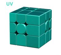 MOYU MFJS Cube miroir 3X3 V2 aimant magnétique noyau de boule Puzzle éducatif Cube magique jouets pour enfants cadeau jouet Cubo Magico-Green UV