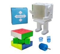MoYu MoFangJiaoShi Cubing Classroom MFJS RS3M V5 3x3x3 Cube Robot Maglev Edition Carré Magique de Vitesse Stickerless Cube incurvé Non Brillant MF8820