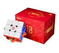 MoYu Super Weilong V2 18e Anniversaire Version Cube Magique 3x3 MagLev - Puzzle Casse-Tête Speed sans Autocollants 3x3x3 Jouet (Super Weilong v2 Spéciale 10e Anniversaire)