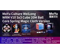 Moyu Weilong Magnetic Speed Cube Fidget Toys,Wrm V10,20m,Maglev Ball-Core,Uv 3bery Magnetic Puzzle - Type 20m B-Core Spring Uv #A