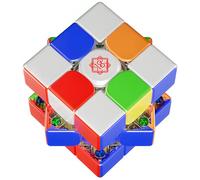 MoYu weilong V11 18th Anniversary Version 3 x 3 Cube magique magnétique sans autocollant WeiLong V11 Magic Speed Cube Puzzle 3 x 3 x 3 jouets (édition 18th Anniversary Edition)