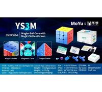 Moyu YS3M Huameng-Cube de Vitesse Magnétique Professionnel, Jouets Fidget, 3x3, The Soul of Racing, Nouveau-Ball-Core UV