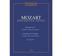 Partitions classique BARENREITER TASCHENPARTITUREN MOZART W.A. - KONZERT FUR FLOTE, HARFE UND ORCHESTER C-DUR KV 299(297C) - CONDUCTEUR POCHE Format poche