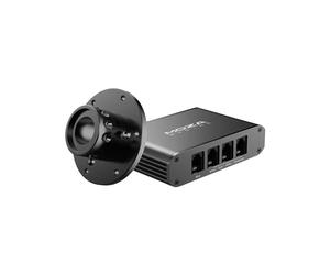 Moza Racing RS050 - Module de Communication USB pour Manette de Jeu PC (x2) - Aluminium Noir - Support de 4 Contrôleurs - Câbles USB-A/B et USB-C Inclus