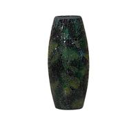 MOZA - Vase en verre mosaïque vert H30 cm