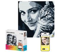 MOZABRICK Kit de construction photo modèle S - Transformez n'importe quelle image en mosaïque murale à l'aide de notre constructeur et de notre application Web. Possibilités infinies d'art pixel en