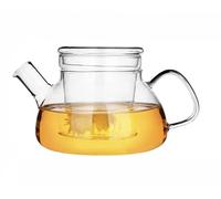Mozacona Glass Teapot, Tea Pot, Filterable Teapot with Lid, 600ml