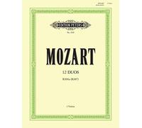 Partitions classique EDITION PETERS MOZART WOLFGANG AMADEUS - 12 DUOS K496A - VIOLIN DUETS Violon