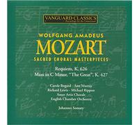 Mozart : Chefs-d'Œuvre Sacrés pour Chœur. Bogard, Murray, Lewis, Rippon, Somary.