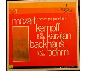 Mozart: Concertos for Pianoforte K. 466 & K. 595 - Wilhelm Kempff, Wilhelm Backhaus, Karajan, Karl Bohm (LP Record)