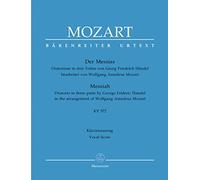 Mozart : Der Messias, Oratorium in drei Teilen, KV 572, Klavierauszug / Messiah - Vocal Score