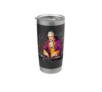 Mozart DJ célèbre compositeur musical drôle DJs cadeau Gobelet isotherme en acier inoxydable double paroi