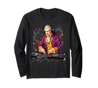 Mozart DJ célèbre compositeur Musical drôle DJs Cadeau Manche Longue