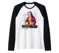 Mozart DJ célèbre compositeur Musical drôle DJs Cadeau Manche Raglan