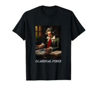 Mozart DJ Classical Vibes Peinture Cadeau Musicien Classique T-Shirt Graphique avec Valeur