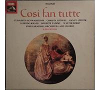 MOZART, ELISABETH SCHWARZKOPF, CHRISTA LUDWIG, HANNY STEFFEK, ALFREDO KRAUS, GIUSEPPE TADDEI, WALTER BERRY, PHILHARMONIA ORCHESTRA AND CHORUS, KARL BOHM - MOZART, ELISABETH SCHWARZKOPF, CHRISTA LUDWIG, HANNY STEFFEK, ALFREDO KRAUS, GIUSEPPE TADDEI, WALTER BERRY, PHILHARMONIA ORCHESTRA AND CHORUS, KARL BOHM cosi fan tutte, 3 x lp, libretto, boxset, SLS 5