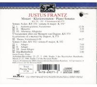 Mozart / Justus Frantz – Sonates pour piano KV 331-3 – Euro Disc