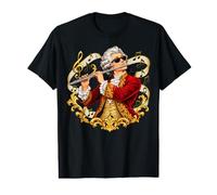 Mozart - Joueur de flûte Classique - Art compositeur T-Shirt Graphique avec Valeur
